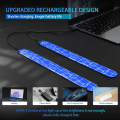 Miniatyrbild 4 av 5: Löpararmband 2-pack Löplampa för Löpare Uppladdningsbar Reflekterande Löputrustning Ljus Armband Hög Synlighet LED Armband Ljusblå blue