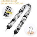 Miniatyrbild 2 av 5: Justerbar axelrem för väska 5 cm bred axelrem, 80-140 cm extra långa justerbara remmar för handväska crossbody-väska, damväskor DIY-tillbehör