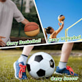 Miniatyrbillede 5 af 5: Boldnet, boldtaske, 2-pak fodboldnet med snøre, foldbart net, kan rumme 1 bold, til opbevaring og transport af basketballs, fodbolde og volleyballs