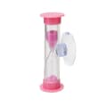 1 st 2/3 Minuters Dusch Timer Tandborstning Plast Sugkopp Timglas Sandklocka Pink