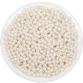 Miniatyrbillede 1 af 8: Til håndværk, elfenbensfarvede imiterede perler, små syede perler med huller, kan bruges til at lave armbånd, halskæder, hår, håndværk, dekorationer og vaser 6 mm