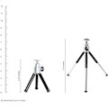 Miniatyrbilde 6 av 8: Utvidbar lett mini-stativ, svart