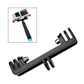 Miniatyrbild 3 av 5: Dubbelt Monteringsfäste Bryggadapter Hjälm Monopod för GOPRO Kamera Hero