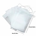 Miniatyrbillede 1 af 5: 200 stk. Krydderiposer til madlavning, suppeposer, genanvendelige suppeposer med snøre, transparente nonwoven engangs teposer til krydderi te-infuser, krydderifiltre 9*10cm-3.54*3.94in
