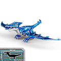 Miniatyrbillede 1 af 5: 1 stk Jurassic Stor Dinosaur Byggeklodser T-rex Quetzalcoatlus Spinosaurus Actionfigurer Legetøj til Børn Pterosaur D