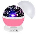 Miniatyrbilde 1 av 7: Projektorlamper Syv Farger Nattlampe Led Romantisk Stjernehimmel Super Lys Bordlampe Gave Rosa Stjernehimmel Pink Starry Sky
