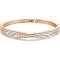 Miniatyrbillede 1 af 5: Mors Dags Gaver Hvidguldbelagt/Rosaguldforgyldt Cubic Zirconia Armbånd A