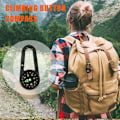 Miniatyrbild 3 av 7: Clip-on kompass för vandring | Utomhus clip-on nyckelringskompass | Funktionellt överlevnadsverktyg för fältövning, bergsklättring