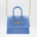 Miniatyrbilde 3 av 4: Damer Skuldervesker - Søte Quiltede Lærvesker - Små Håndvesker - Tote Messenger Vesker - Satchel for Tenåringsjenter Blue
