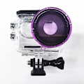 Pikkukuva 2 / 4: Sukelluslinssisuodatin Insta360 Go 3 -kameran sukelluskoteloon, vedenpitävä kuori, ABS-linssisuodatin Multicolor Style C