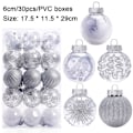Miniatyrbild 2 av 5: 60MM/2.36\\\" Julgranskulor Set, 30 st Transparenta Julgranskulor