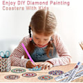 Pikkukuva 3 / 5: Timanttimatot pidikkeillä, käsityöt aikuisille, Mandala-matot DIY-maalausta varten, matot timanttimaalausta varten