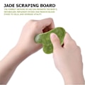 Miniatyrbild 5 av 10: 2 st Jade Gua Sha-bräda GuaSha Skrapning Massageverktyg Ansikte