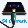 Pikkukuva 7 / 10: USB C -pikalatauskaapeli, Type-C -datakaapeli, musta 0.5m