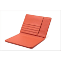 Miniatyrbild 6 av 6: Läder Resepassfodral Passfodral Blockering, Läder Kortfodral, Resedokument Organizer Fodral Orange
