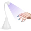 Miniatyrbilde 1 av 5: LED UV-neglelampe, Mini Lotus Håndfri Lys Roterbar Negle tørker Rask Tørking Neglelakk Herding Lampe