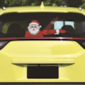 Miniatyrbillede 5 af 5: (2-pak) Julemanden Vinduevisker Bilsticker Uden Rem, Bagrude Bilsticker, Julegave Bilsticker (Stil 5)