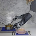 Miniatyrbilde 5 av 5: Ekstra Lang Profesjonell Silikon Grytevott, Varmebestandig Kokehanske Med Innvendig Bomull For K