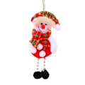 Miniatyrbilde 1 av 4: 12/1 stk. Juleplysjdukke Ornamenter Julenissen Snømann Juletre Hengende Anheng Hjem Jul Nyttår Festdekorasjoner Gaver 02-H(18x8cm)