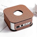 Miniatyrbillede 2 af 5: Beskyttende læderetui til computerhost, tilbehør til Mac Mini 2024 / M4 Brun