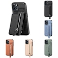 Miniatyrbillede 1 af 5: Læder Kort Etui Magnetisk Wallet Case iPhone 14 /14 Pro/14 Pro Max, iPhone 13 /13 Pro/13 Pro Max, iPhone, 12 /12 Pro/12Pro Max Sort