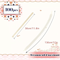 Miniatyrbilde 3 av 9: 260q Lange Ballonger Klare Modellering Ballonger, 100 stk Vridbare Dyreballonger Lange Magiske Latexballonger for Ballongbue Bursdag Bryllup Jul