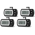 Miniatyrbillede 1 af 5: 4 stk. Digitalt køleskabstermometer Frysertermometer med stor LCD-skærm Stand til rumkøkken