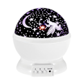 Miniatyrbilde 5 av 5: Projektor nattlys med roterende enhjørning LED - Fantasifull fargerik stjernehimmel nattprojektor romantisk lampe