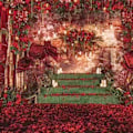 Miniatyrbilde 3 av 4: 1000 stk. Kunstige roseblader for bryllupsdekorasjoner, romantisk kveld, Valentinsdag, arrangementer, hvit Dark red black