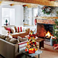 Miniatyrbild 5 av 5: Julgran för skrivbord Mini Julgransprydnader Juldekorationer för Bord och Bänk (Röd)