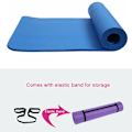 Miniatyrbilde 2 av 4: NBR Anti-Skli Yogamatte Treningsmatte (Blå) blue