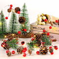 Miniatyrbillede 3 af 6: LED Julekrans med lys