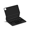 Pikkukuva 3 / 5: iPad Air 11 (2024) (M2) Bluetooth-näppäimistö Magneettinen Ripustus PC+PU Nahka Tablet-kotelo - Musta Multicolor Black