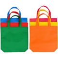 Miniatyrbilde 3 av 5: 24 stk. ikke-vevde poser - 33 * 26,2 cm gjenbrukbare festgaveposer, godteposer, handleposer, vaskbar totebag med håndtak for festgaver (6 farger)