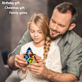 Miniatyrbilde 7 av 7: 3x3 3x3x3 Pyramidekube Glatt Hastighet Pyraminx Magisk Kube 3D Puslespill Hjernepuslespill Strømpefyll for Barn og Voksne Carbon Fiber