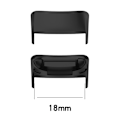 Miniatyrbilde 2 av 2: 1 Par Utbyttbar Klokkerem Klips Metallkoblinger for Fitbit Charge 5 Black Fitbit Charge 5