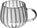 Kaffemugg i kristallglas, glaskopp för vatten, te, latte, dricksglas