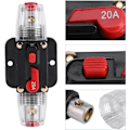 Miniatyrbilde 5 av 5: Bilstereo Online Kretsbryter Tilbakestillingssikringsholder Inverter (20A)