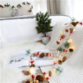 Miniatyrbillede 6 af 6: Krans med lys, Jule LED Lysstreng Juleklokke B