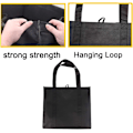 Miniatyrbilde 6 av 7: 6-pak gjenbrukbare handleposer med håndtak, ikke-vevde handleposer - Holder 44+ lbs (20 KG) - Ekstra store og holdbare sammenleggbare handleposer