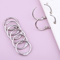 Miniatyrbillede 6 af 8: 100 stk. Binder Ringe, Løse Blade Binder Ringe, Bog Ringe, Metal Bindingsringe til Papirer, Flash Cards, Index Cards, Ringbind, Kontor, Skole, Hjem 1 Inch/25mm