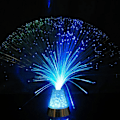 Miniatyrbilde 4 av 5: Fargeskiftende Krystallfiberoptisk Nattlampe, LED Bordlampe Fargerik Stjernehimmel Fiberoptisk