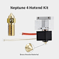 Miniatyrbilde 3 av 5: Profesjonelt Hotend-sett for Neptune 4/4pro 3D-skriver Bimetallic Pipe Heat Block Set B