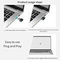 Miniatyrbillede 6 af 7: Muse Jiggler Uopdagelig Automatisk Bevæger USB Port Shaker Sort Black