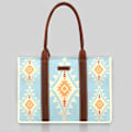 Miniatyrbillede 2 af 5: Wrangler Tote Taske Western Tasker til Kvinder Skuldertaske Boho Aztec Håndtasker NY Blue L