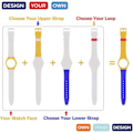 Miniatyrbilde 4 av 5: Vanntett erstatningsklokke for Swatch (20 mm, svart)