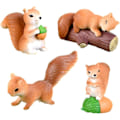 Miniatyrbillede 1 af 7: Miniature Egern Havefigur Mini Egern Dyrefigurer Fehave Tilbehør Yellow
