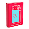 Miniatyrbild 1 av 5: Spännande utmattade par drickspel kort Enkelt bärbart spelkort leksak för dejtkväll excitement