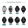 Miniatyrbilde 2 av 5: Lader kompatibel med Suunto 3 Fitness, Suunto 5, Traverse, Kailash, Spartan Trainer, Ambit 1 2 3 - USB ladekabel 100cm