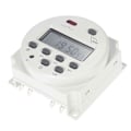 Pikkukuva 3 / 5: CN101A DC 12V 16A Digitaalinen LCD Virta Ohjelmoitava Ajastin Aikarele Kytkin Valkoinen Yo